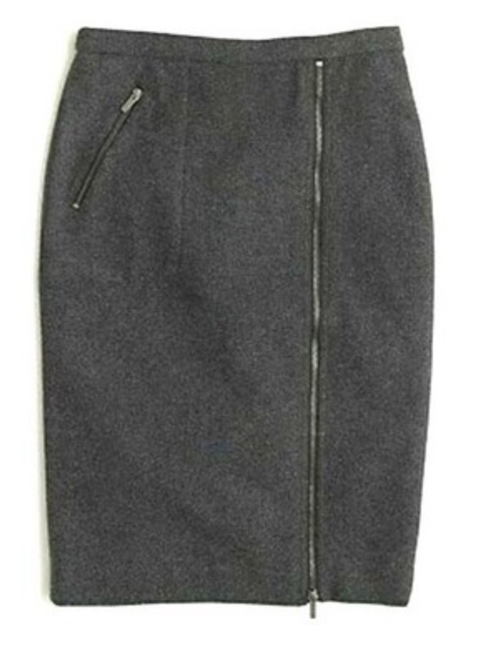 J.Crew 100 % wool knee pencil skirt SZ 4 Charcoal,beautiful capsule wardrobe❤️